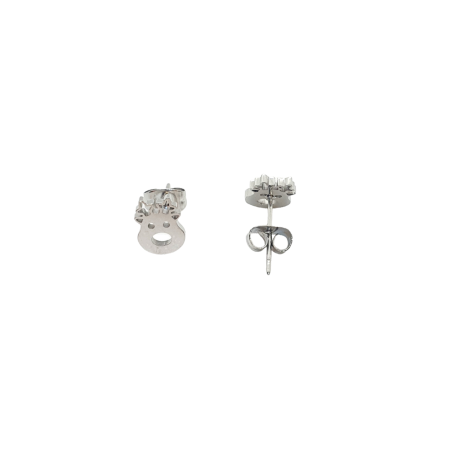 earrings steel silver stur deer